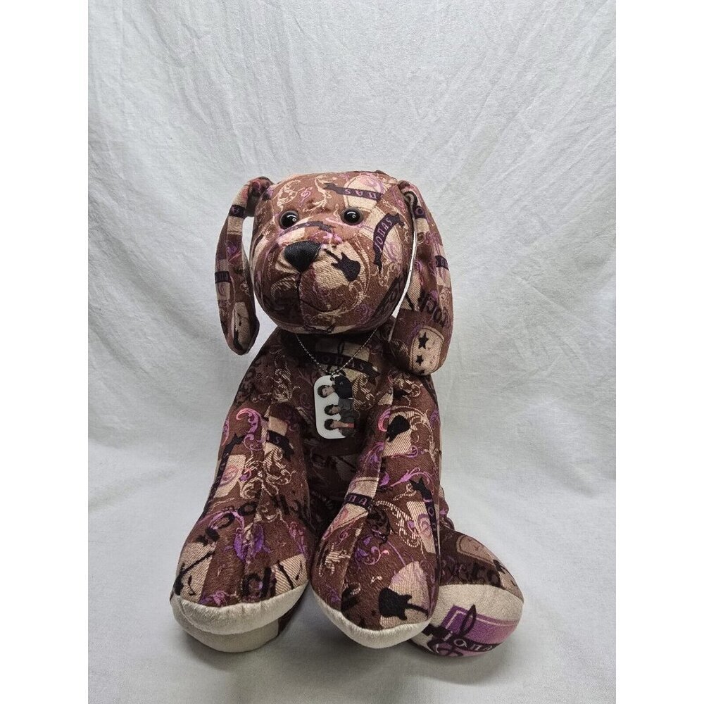 Build A Bear Jonas Brothers Dog Plush Stuffed Animal Puppy 2009 With Dog Tag